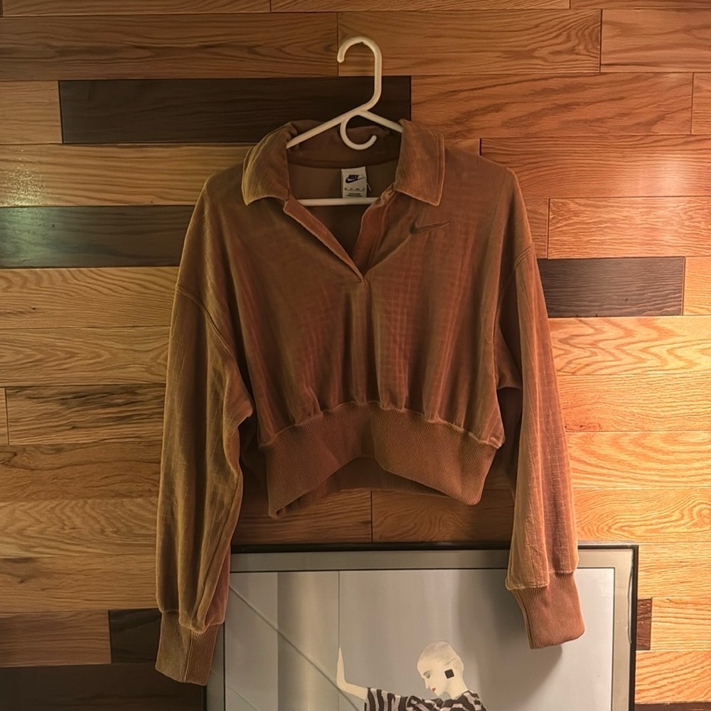 Nike Brown V-Neck Sweater